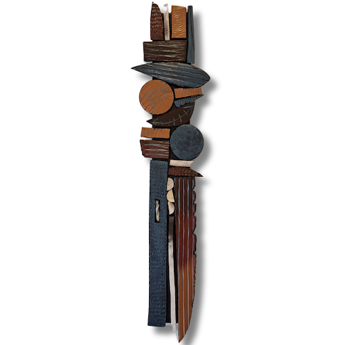 Click to view detail for RC-043 Ceramic Wall Sculpture Large Shards $380